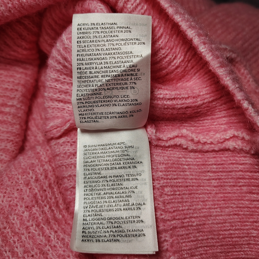 Divided Bubblegum Pink Knit Sweater Dress Women's Size Small - Picture 7 of 10